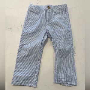 Boy’s Janie and Jack Seersucker Pants 2T